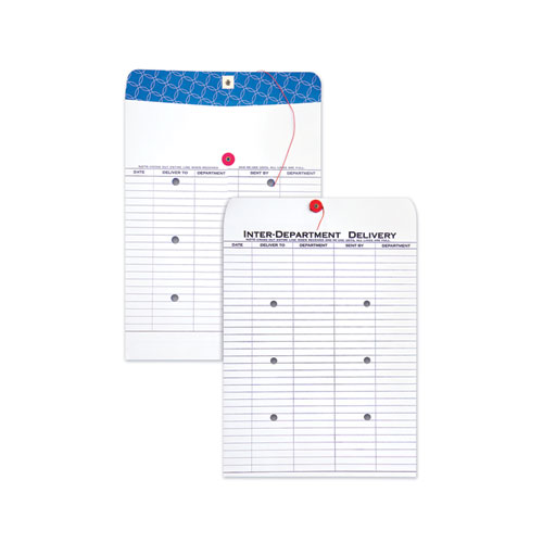 Image of Quality Park™ Inter-Department Envelope, #97, Two-Sided Five-Column Format, 10 X 13, White, 100/Box