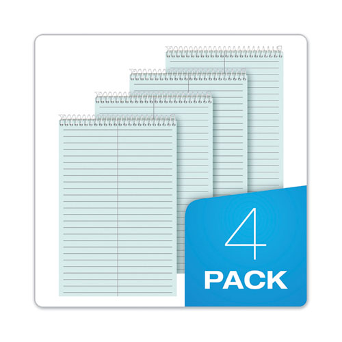 Image of Tops™ Prism Steno Pads, Gregg Rule, Blue Cover, 80 Blue 6 X 9 Sheets, 4/Pack