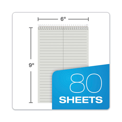 Image of Tops™ Prism Steno Pads, Gregg Rule, Gray Cover, 80 Gray 6 X 9 Sheets, 4/Pack