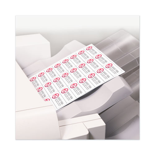Image of Copier Mailing Labels, Copiers, 1.5 x 2.81, White, 21/Sheet, 100 Sheets/Box