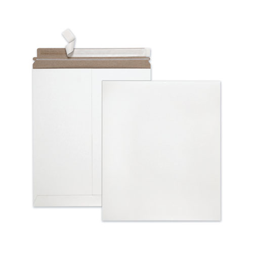 Quality Park™ Photo/Document Mailer, Cheese Blade Flap, Redi-Strip Adhesive Closure, 12.75 x 15, White, 25/Box