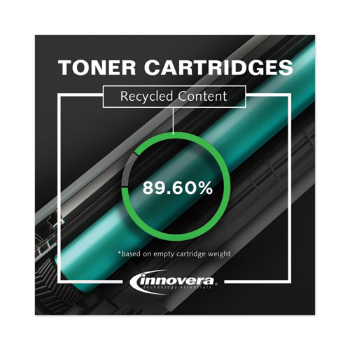 Remanufactured Black Toner Cartridge, Replacement for HP 312A (CF380A), 2,400 Page-Yield