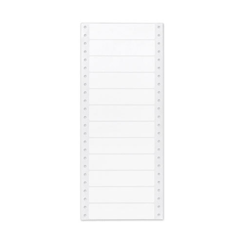 Dot Matrix Printer Mailing Labels, Pin-Fed Printers, 0.94 x 4, White, 5,000/Box