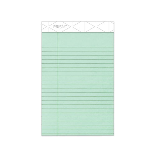 Image of Prism + Colored Writing Pads, Narrow Rule, 50 Pastel Green 5 x 8 Sheets, 12/Pack