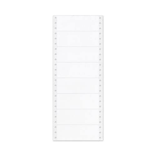 Image of Dot Matrix Printer Mailing Labels, Pin-Fed Printers, 1.44 x 4, White, 5,000/Box