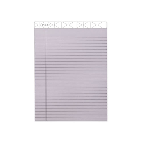 Prism  Colored Writing Pad, Wide/Legal Rule, 8.5 x 11.75, Orchid, 50 Sheets, 12/Pack