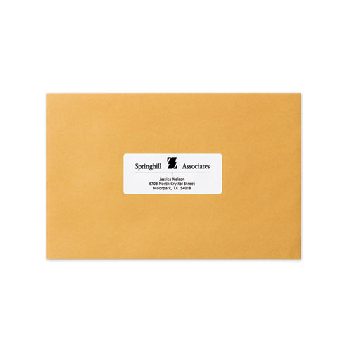 Image of Avery® Dot Matrix Printer Mailing Labels, Pin-Fed Printers, 1.44 X 3.5, White, 5,000/Box