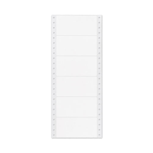 Image of Dot Matrix Printer Mailing Labels, Pin-Fed Printers, 1.94 x 4, White, 5,000/Box