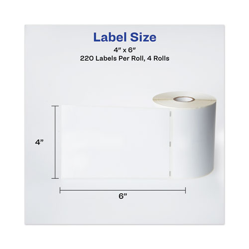 Image of Avery® Multipurpose Thermal Labels, 2.13 X 4, White, 140/Roll