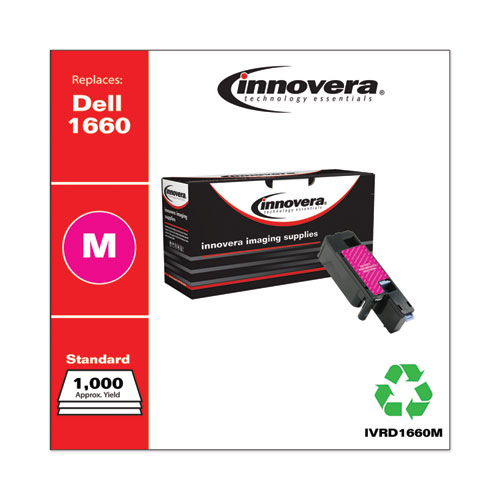 REMANUFACTURED MAGENTA TONER, REPLACEMENT FOR DELL 1660M (332-0401), 1,000 PAGE-YIELD