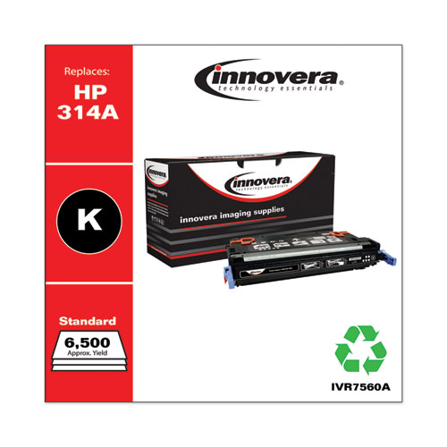 Image of Innovera® Remanufactured Black Toner, Replacement For 314A (Q7560A), 6,500 Page-Yield, Ships In 1-3 Business Days
