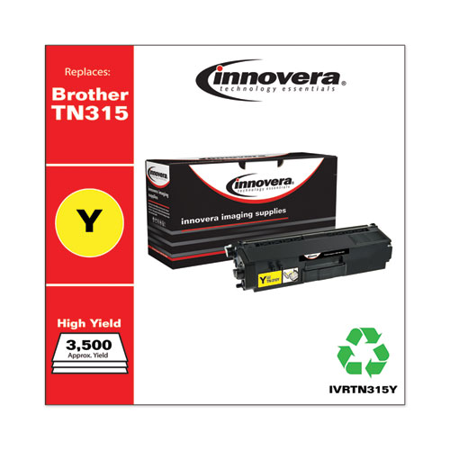 REMANUFACTURED YELLOW HIGH-YIELD TONER, REPLACEMENT FOR BROTHER TN315Y, 3,500 PAGE-YIELD