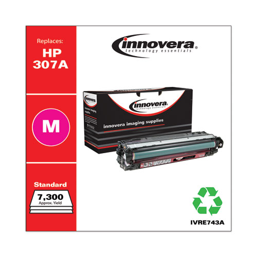 REMANUFACTURED MAGENTA TONER, REPLACEMENT FOR HP 307A (CE743A), 7,300 PAGE-YIELD