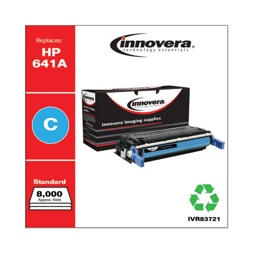 REMANUFACTURED CYAN TONER, REPLACEMENT FOR HP 641A (C9721A), 8,000 PAGE-YIELD
