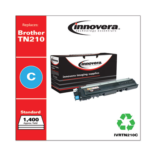 REMANUFACTURED CYAN TONER, REPLACEMENT FOR BROTHER TN210C, 1,400 PAGE-YIELD