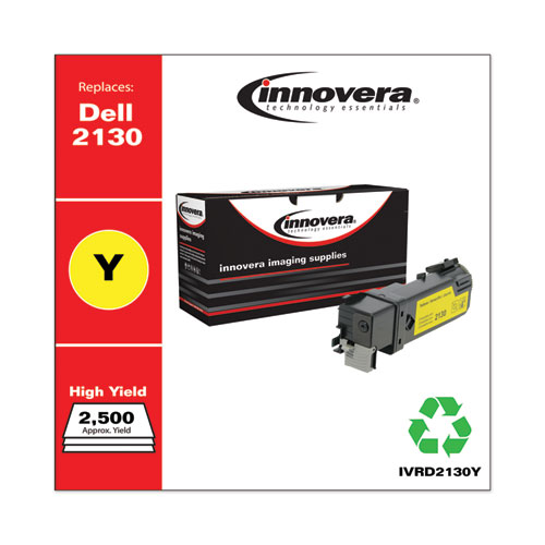 REMANUFACTURED YELLOW HIGH-YIELD TONER, REPLACEMENT FOR DELL 2130 (330-1438), 2,500 PAGE-YIELD