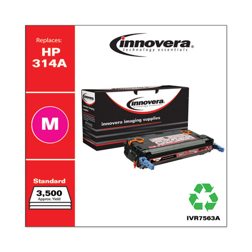 Image of Innovera® Remanufactured Magenta Toner, Replacement For 314A (Q7563A), 3,500 Page-Yield, Ships In 1-3 Business Days
