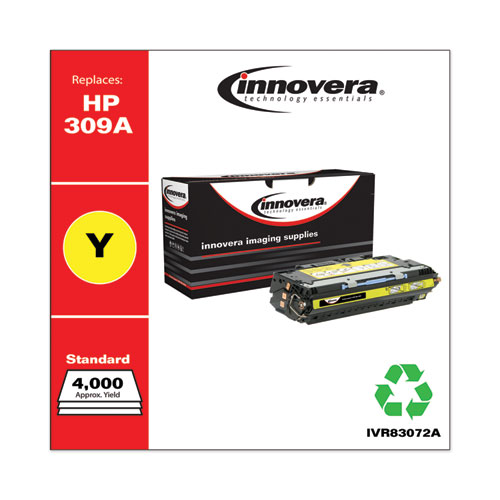 REMANUFACTURED YELLOW TONER, REPLACEMENT FOR HP 309A (Q2672A), 4,000 PAGE-YIELD