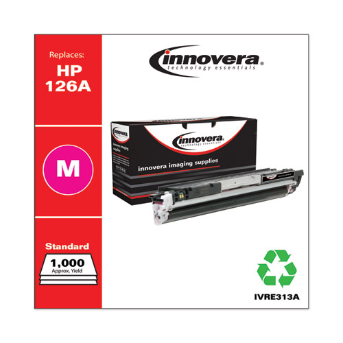 REMANUFACTURED MAGENTA TONER, REPLACEMENT FOR HP 126A (CE313A), 1,000 PAGE-YIELD