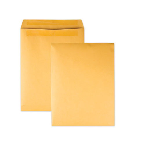 Image of Quality Park™ Redi-Seal Catalog Envelope, #13 1/2, Cheese Blade Flap, Redi-Seal Adhesive Closure, 10 X 13, Brown Kraft, 250/Box