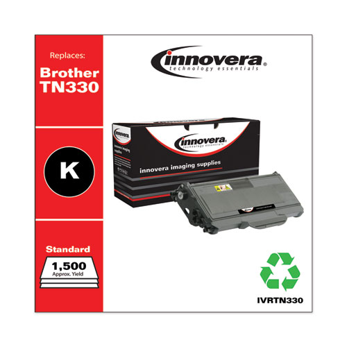 REMANUFACTURED BLACK TONER, REPLACEMENT FOR BROTHER TN330, 1,500 PAGE-YIELD