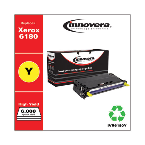 REMANUFACTURED YELLOW HIGH-YIELD TONER, REPLACEMENT FOR XEROX 6180 (113R00725), 6,000 PAGE-YIELD