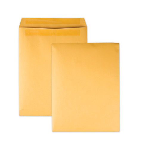 Image of Quality Park™ Redi-Seal Catalog Envelope, #12 1/2, Cheese Blade Flap, Redi-Seal Adhesive Closure, 9.5 X 12.5, Brown Kraft, 100/Box
