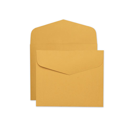 Quality Park™ Open-Side Booklet Envelope, #13 1/2, Hub Flap, Gummed Closure, 10 x 12, Brown Kraft, 100/Box