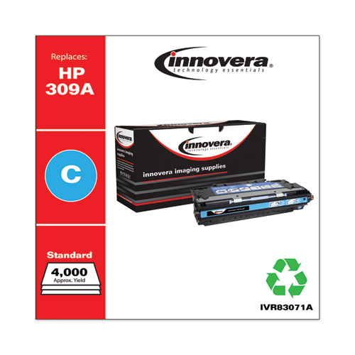 REMANUFACTURED CYAN TONER, REPLACEMENT FOR HP 309A (Q2671A), 4,000 PAGE-YIELD