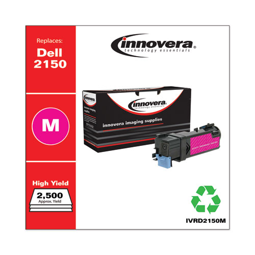 REMANUFACTURED MAGENTA HIGH-YIELD TONER, REPLACEMENT FOR DELL 2150 (331-0717), 2,500 PAGE-YIELD