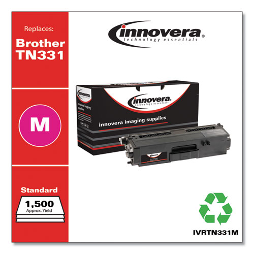 REMANUFACTURED MAGENTA TONER, REPLACEMENT FOR BROTHER TN331M, 1,500 PAGE-YIELD