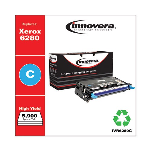 REMANUFACTURED CYAN HIGH-YIELD TONER, REPLACEMENT FOR XEROX 106R01392, 5,900 PAGE-YIELD