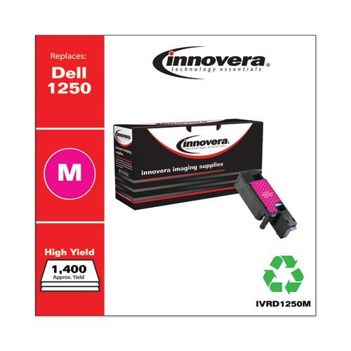 REMANUFACTURED MAGENTA HIGH-YIELD TONER, REPLACEMENT FOR DELL 1250 (331-0780), 1,400 PAGE-YIELD