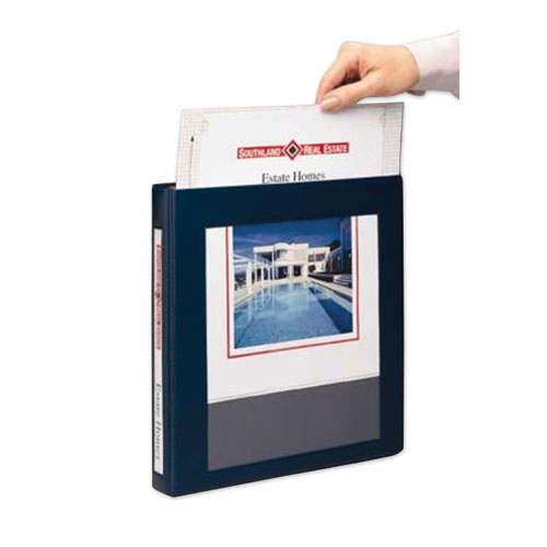 Image of Framed View Heavy-Duty Binders, 3 Rings, 1.5" Capacity, 11 x 8.5, White