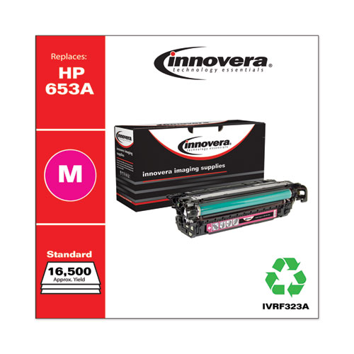 REMANUFACTURED MAGENTA TONER, REPLACEMENT FOR HP 653A (CF323A), 16,500 PAGE-YIELD