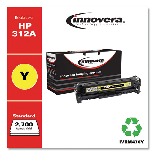 REMANUFACTURED YELLOW TONER, REPLACEMENT FOR HP 312A (CF382A), 2,700 PAGE-YIELD