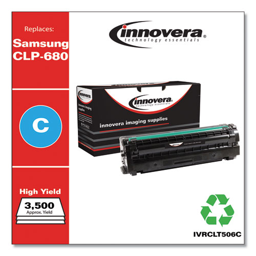 REMANUFACTURED CYAN HIGH-YIELD TONER, REPLACEMENT FOR SAMSUNG CLT-506 (CLT-C506L), 3,500 PAGE-YIELD