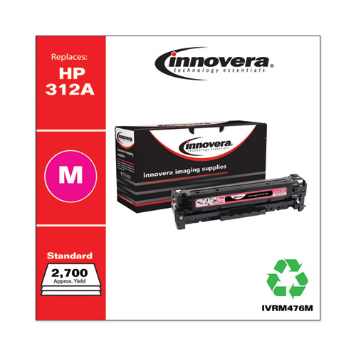REMANUFACTURED MAGENTA TONER, REPLACEMENT FOR HP 312A (CF383A), 2,700 PAGE-YIELD