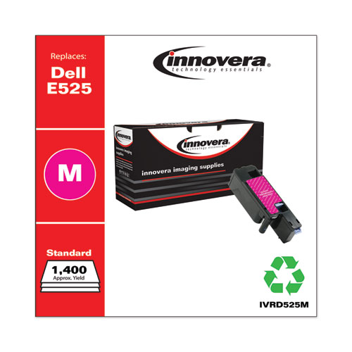 REMANUFACTURED MAGENTA TONER, REPLACEMENT FOR DELL E525 (593-BBJV), 1,400 PAGE-YIELD