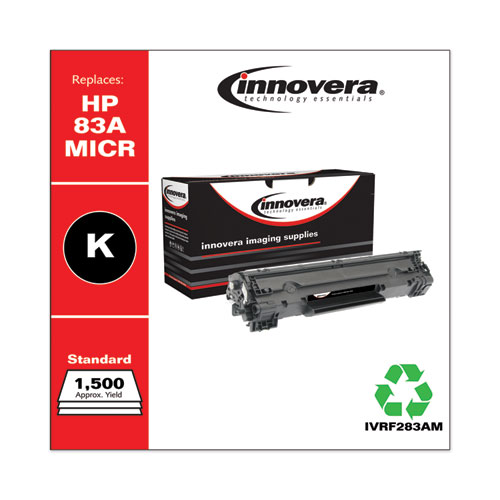 REMANUFACTURED BLACK MICR TONER, REPLACEMENT FOR HP 83AM (CF283AM), 1,500 PAGE-YIELD
