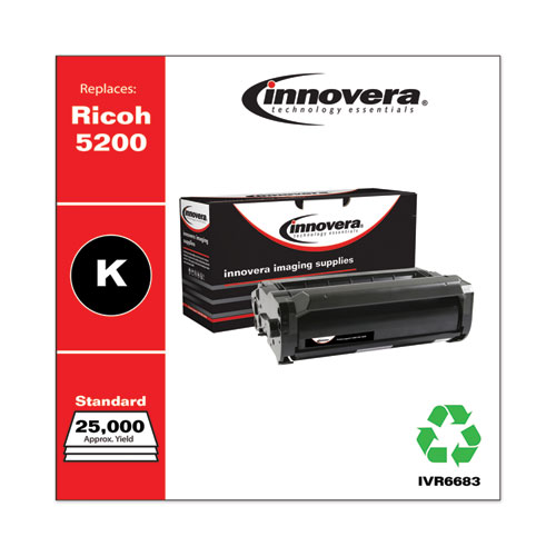 REMANUFACTURED BLACK TONER, REPLACEMENT FOR RICOH 406683, 25,000 PAGE-YIELD