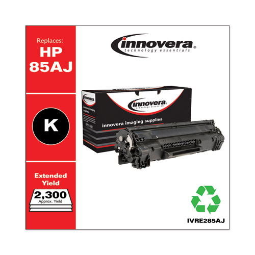 REMANUFACTURED BLACK EXTENDED-YIELD TONER, REPLACEMENT FOR HP 85A (CE285AJ), 2,300 PAGE-YIELD