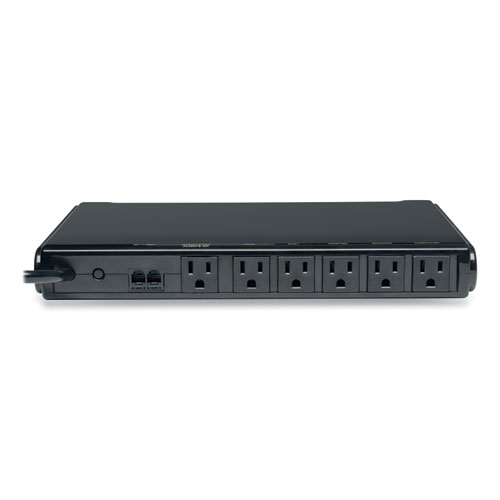 Isobar Surge Protector, 6 Outlets, 8 ft Cord, 3150 Joules, Black