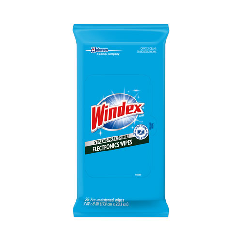 Electronics Cleaner, 25 Wipes, 12 Packs Per Carton