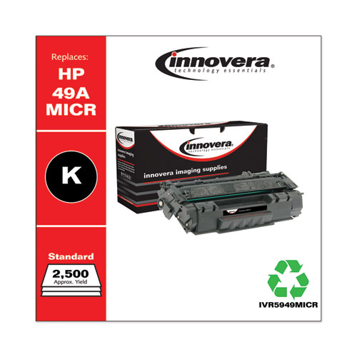 Remanufactured Black MICR Toner, Replacement for 49AM (Q5949AM), 2,500 Page-Yield, Ships in 1-3 Business Days