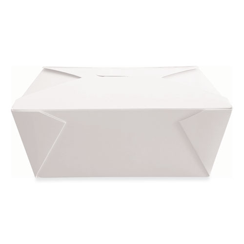 Dura Takeout Containers, 7.87 x 5.51 x 3.54, White, 160/Carton