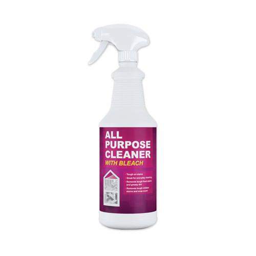 All Purpose Cleaner with Bleach, 32 oz Bottle, 6/Carton