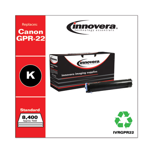 REMANUFACTURED BLACK TONER, REPLACEMENT FOR CANON GPR-22 (0386B003AA), 8,400 PAGE-YIELD