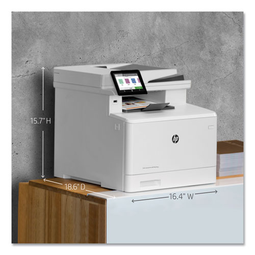 Color LaserJet Pro MFP M479fdw Wireless Multifunction Laser Printer, Copy/Fax/Print/Scan