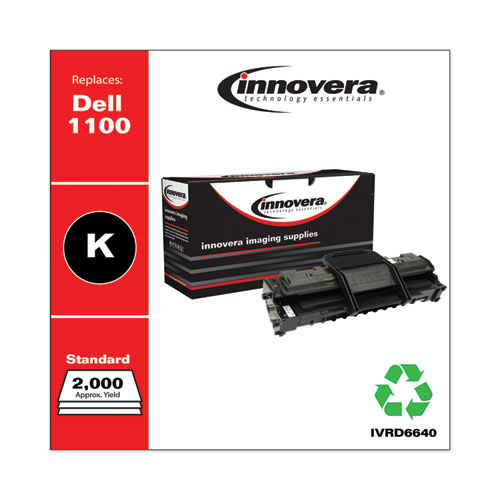 REMANUFACTURED BLACK TONER, REPLACEMENT FOR DELL 1100 (310-6640), 2,000 PAGE-YIELD